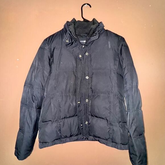 GAP Women's 3-1 Utility Down Puffer Full Zip Winter Coat Jacket Black - Medium - Picture 4 of 8